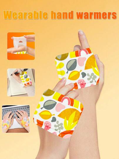 Winter New Wearable Hand Warmer Pad, Hands-Free Heating Patch, Self-Heating Warm Pack Suitable For Indoor, Outdoor, Office, Gaming, Hunting, Fishing, Camping