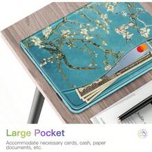 Case For IPad Air 5th Generation 2022 IPad Air 4th Generation (2020) 10.9 Inch MultiAngle Viewing Protective Cover With Pencil Holder And Pocket Auto Sleep Wake Blossom