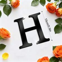 一套黑色亚克力镜面字母墙贴（含EVA背衬，A-Z字母） - 自粘防水字母墙饰，可选高度10/15/20/30厘米。DIY励志语录套装，非常适合圣诞装饰。 - 彩色 - 查看 78
