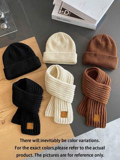 Cappellino con cappuccio per bambini - Cappelli e sciarpe - Un cappellino lavorato a maglia per bambini con un ampio bordo e un design di protezione per le orecchie - Uno stile elegante adatto per i ragazzi