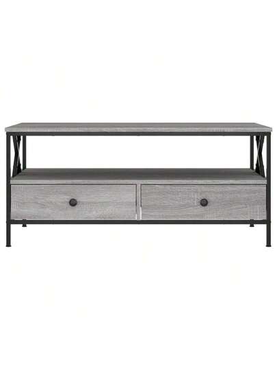 VidaXL Coffee Tafel 100x51x45 Cm Processed Wood Grijs Sonoma Oak view 6