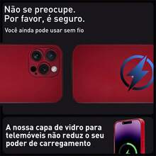 High Quality AG Frosted Glass Case Cover For IPhone 7/8PLIS/XS/XR/XS MAX/11/11PRO/11PRO MAX12/12PRO/12PRO MAX/13//13PRO MAX/14/14PRO/14PRO MAX/15/15PRO/15PRO MAX - 紅色的 - 查看 5