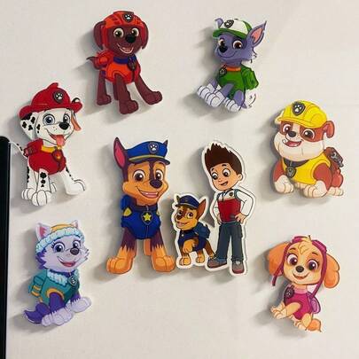 Aimants pour réfrigérateur PAW Patrol - Autocollants magnétiques 3D mignons pour réfrigérateur ! Designs de personnages adorables, parfaits pour les murs de photos, les tableaux de plantes et les notes de rappel. Décoration d'intérieur idéale pour les cuisines, ajoutant de la joie aux réfrigérateurs ou aux surfaces magnétiques. Idéal pour organiser les notes, afficher les photos ou embellir les espaces. Un incontournable charmant pour les fans de PAW Patrol et les foyers familiaux !