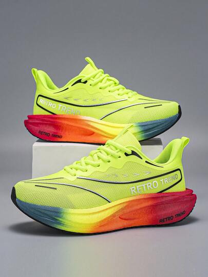 Zapatos de running profesionales ultraligeros con suela gruesa para parejas, zapatos deportivos casuales para exteriores, de moda