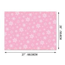 6pcs Pink Christmas Wrapping Paper Exudes A Warm Festive Atmosphere. These Exquisite Wrappers Are Specially Designed For Christmas. With A Soft Pink As The Main Color, They Are Decorated With Cute Patterns Such As Candy Canes, Gingerbread Christmas Trees, Etc.