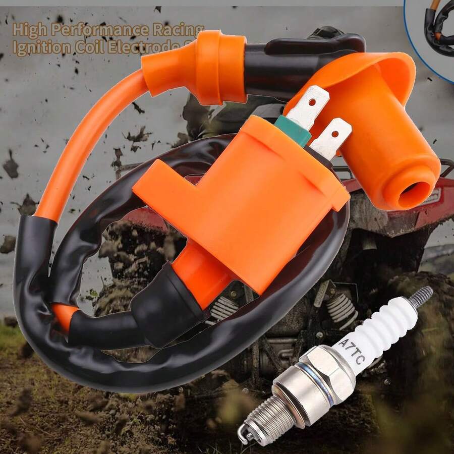 High Performance Racing GY6 Ignition Coil Voltage Regulator Rectifier Solenoid Relay 6 Pin AC CDI Spark Plug Kit For 50cc 125cc 150cc ATV Quad Go Kart Moped Scoote - 2pcs - View 1