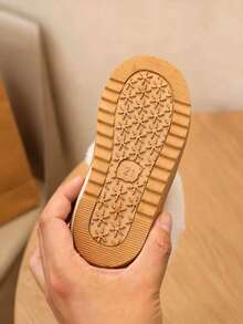 1 Pair Children's Comfortable Winter Boots, Unisex Fashion Flat Snow Boots