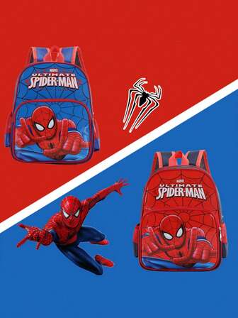  Marvel Children's New Spider-Man School Bag For Primary And Secondary School Students Boy And Girl Cute Cartoon Backpack
