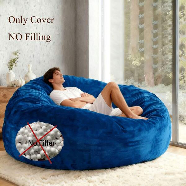 1pc Toy Storage Bag Cover (Without Filler, Only Outer Bag), Movable & Foldable Storage For Old Toys & Clothes