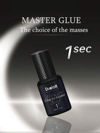 1S Strong Hold Eyelash Extension Glue, 5ml Black Retention 6-8weeks Long Lasting Glue For Semi-Permanent Extensions Professional Use Only, Professional Supplies Lash Glue, Eyelash Glue