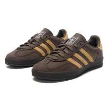 Adidas Originals 男鞋 女鞋 復古時尚低筒板鞋 GAZELLE INDOOR復古休閒鞋 JQ8386 - 貨物褐色/淺金色/白色 - 查看 3