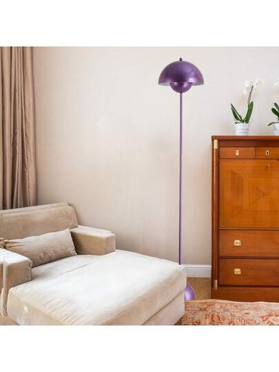 Alpinaluz Nordic Vloer Lamp Paars Inspiration "Flowerpot" Parabolic Base E27 Socket Living Room Dining Bedroom view 9