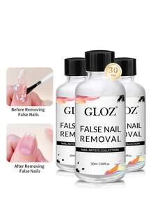 GLOZ 30ml Nail Gel Remover - Easily Removes Nail Gel Polish And Nail Stickers, Non-Acetone Nail Polish Remover - Clear - View 9