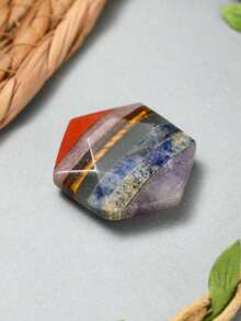 1/5/10/20 piezas Piedras de colores múltiples del Chakra Cuarzo natural pulido asimétrico Cuentas de energía de yoga para sanación del Chakra Accesorios para hacer joyas DIY