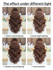 28 "Long Curly Hair Wig Ombre Brown Wig For Women Synthetic Wig For Everyday Parties Festival Travel Music Festivals Holiday Gifts For Daily Party,Natural Sexy Simple Casual Sports Preppy Cosplay Heat Resistant Fake Hair Or Holiday Party Everyday Wear,Halloween Christmas Gifts, Gifts For Girlfriends,Gifts For Girlfriends - 鏽棕色 - 查看 10