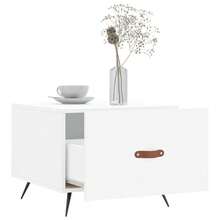 vidaXL 2 Stück Couchtische Weiß 50x50x40 cm Holzwerkstoff