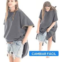 Poncho de Surf Con Capucha de Microfibra - Toalla De Playa Absorbente De 110 X 80cm, Para Cambiarse Para Mujeres y Hombres en Playa y Natacin - Gris - gris - Ver 5