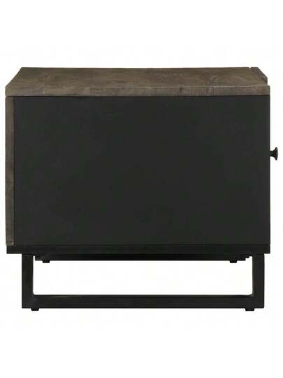 VidaXL Coffee Tafel 80x50x40 Cm Solid Mango Wood Zwart view 5