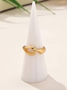 1pc Punk Style Geometric Necklace, Clavicle Chain For Women, Suitable For Daily Wear And Valentine's Day Gift - Silver - View 5