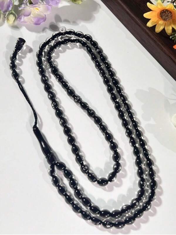 1pc 99pcs Transparent Muslim Prayer Beads, Convenient For Muslim And Arabic Daily Prayer And Wearing