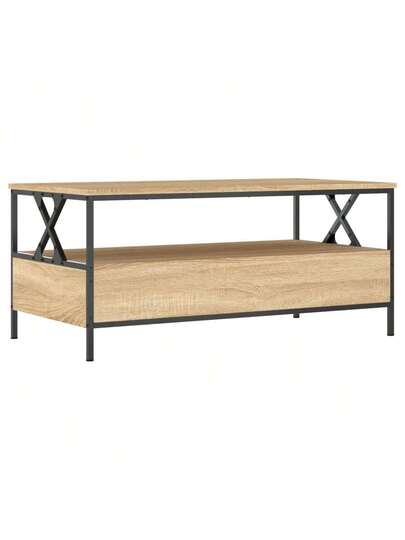 VidaXL Coffee Tafel 100x51x45 Cm Processed Wood Sonoma Oak view 8