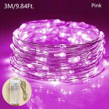 Dây đèn LED bằng đồng dài 1/3/5/10m, chạy bằng pin, dùng để trang trí trong nhà/ngoài trời, thích hợp cho phòng ngủ, tường phòng, tiệc cưới, lều cắm trại, sân vườn, cây thông Noel và nhiều nơi khác. - dây đồng - Xem 33