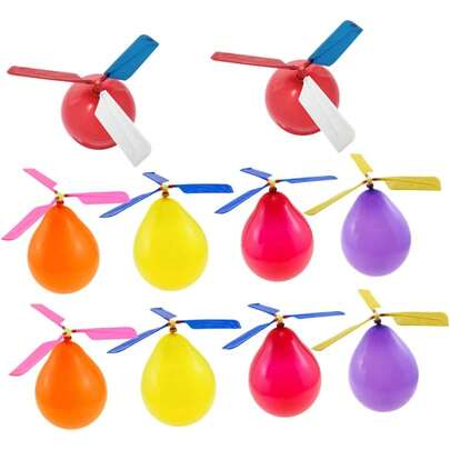 Tendencia10Piezas Conjunto de Inflables de Voladores Interactivos Exteriores Helicópteros de Juguete con Silbato Accesorios de BricolajeCalidad premium