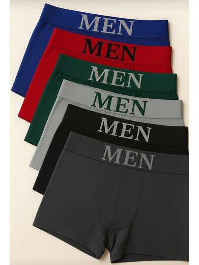 Kit 5 Cuecas Boxer Masculinas Microfibra Adulto Confortável e Durável Ou Kit 3 Cuecas - Cores Variadas