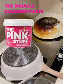 100g pulbere de curățare din oțel inoxidabil, detergent decontaminant Pink Magic, soluție de îndepărtare a ruginii pentru curățarea bucătăriei, culoare aleatorie trimisă - Multicolor - Vizualizare 11