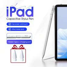 Easypie Selection This Capacitive Stylus Compatible With Ipad Features Dual Tips And Long-Lasting Battery Life! With A Type-C Interface, It Is Portable And Easy To Use, Effectively Preventing Accidental Touches, And Compatible With Both Apple And Android Systems. It Makes An Ideal Gift For Friends, Graduations, Back-To-School, Christmas, Valentine's Day, Parents, Halloween, Thanksgiving, Birthdays, New Year And Other Holidays, As Well As A Perfect Choice For Personalized Customization, Birthdays, New Year And Other Occasions. - White - View 9