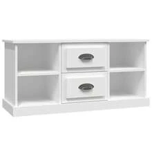 vidaXL TV-Schrank Weiß 99,5x35,5x48 Cm Holzwerkstoff - Bianco - Visualizzare 2