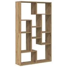 vidaXL Bücherregal Artisan-Eiche 72x20x120 Cm Holzwerkstoff - Gelb - Übersicht 2