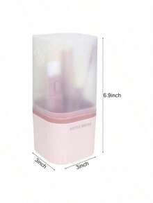 Silicone PP Nylon Stainless Steel 4-In-1 Baby Bottle Brush Set Detachable Design High-Density Bristles Nipple Bottle Base Cleaner Baby Product Special 5-Piece Kit - 粉色 - 查看 4