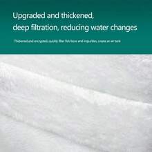 Algodón de filtro de acuario grueso y denso, estera de filtro de purificación de agua de acuario, material de filtro de separación húmedo y seco
