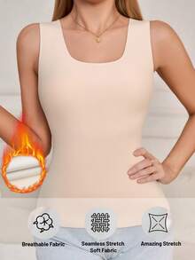 4pcs Women's Warm Pullover Sweaters - Thermal Lined Sleeveless Tops, Suitable For Winter, Soft & Fitted To Layer Over T-Shirts, Skin-Friendly Fabric, Comfortable All Day - Multicolor - View 10