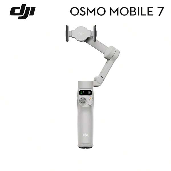 Stabilizzatore di gimbal per telefono intelligente DJI Osmo Mobile 7 Flagship, con treppiede integrato, ultra leggero, impugnatura confortevole, gimbal a 3 assi per telefono, ActiveTrack 7.0, ShotGuides, modifica con un solo tocco, 10 ore di utilizzo, per live streaming, vlogging e riprese