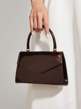 Bolso de mano con espejo de unicolor y elegante, bolso de negocios para damas adecuado para el uso diario, citas, fiestas, bodas, bailes y galas de las mujeres. Se puede combinar con vestidos de novia, vestidos de gala, vestidos de fiesta y vestidos de cumpleaños.