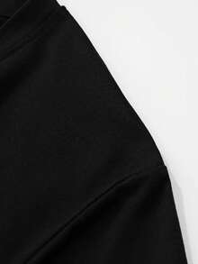 2pcs/Set Men Skull 3D Digital Print Round Neck Sportswear Set, Streetwear Casual Sweatshirt And Pants, Suitable For Holiday Party, Autumn - Black - View 4