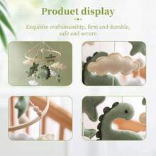 Baby Crib Mobile, Felt Sheep & Star & Moon Hanging Decoration, Baby Soothing Toy - Suitable For Boy & Girl Cradle Toys - Animal Room Decor For Infant Play & Development, Enhancing Baby's Cognitive Ability, Christmas & Birthday Gift, Newborn Keepsake