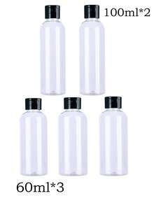 5pcs/1pc Squeezable Bottle, Subpackage Bottle, Clear Plastic Refllable Bottles, Cosmetic Spray BottleFor Moisturizing, Travel Sub-Container, Plastic Transparent Flip-Top Bottle, Travel Bottle,TravelEssentialsvacation Holiday Travel Bottles - Multicolor - View 19