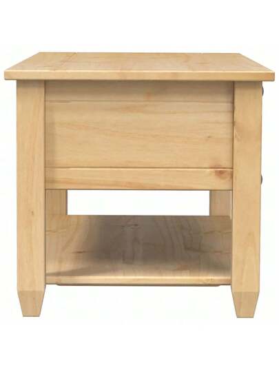 VidaXL Corona Coffee Tafel Drawers, 100x48x45 Cm, Solid Pine view 6
