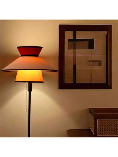 Alpinaluz Multi Vloer Lamp Ø40cm, Textile Wood Shade, E27, Retro Boho Citronella "LIMONA" Power Chain view 7