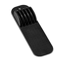 1PC Space-Saving Kitchen Knife Holder With Adjustable Dividers Dishwasher Storage For Countertops Kitchenware Rack - Black - View 7