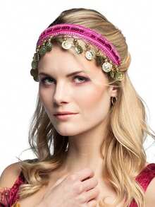 Women Belly Dance Costumes Hair Hoop Dance Head Headband Head Chain Stage Performance Decor Accessories - Multicolor - View 18