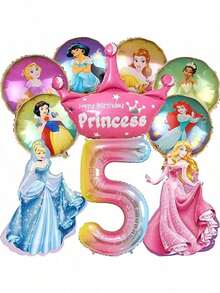 منتج جديد موصى به وذو مبيعات ساخنة - خلفية جدارية من البالونات لحفلة عيد ميلاد أميرة - لوازم حفلة ذات موضوع أميرة، لوازم احتفال وحفلة، بالونات زخرفية