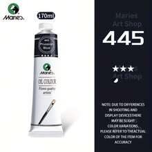 Marie's Oil Paints Premium 170ml (5.95-Oz) Tube, Titanium White, Professional All Colors, Oil Drawing Pigments For Canvas Painting, Artist Quality, Good Coverage, Excellent Tinting Strength, Ideal For Artist Beginner Adult Classroom Student - one-size - View 25