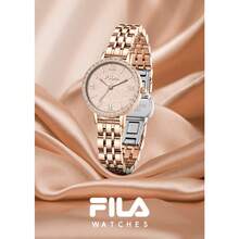 FILA Premium Ladies' Quartz Watch – Shimmering Crystal Bezel, Starlight Pearl Dial & Elegant Stainless Steel Bracelet | Waterproof, Chic Luxury Gift For Women - one-size - View 1