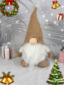 1PC Forest Santa Claus Pink/Brown/Red Christmas Doll 19.69 Inch Christmas Faceless Santa Claus, Christmas Ornament Home Faceless Doll, 2025 Christmas New Year Gift, Christmas Holiday Decoration, Christmas Tree Decoration, New Year Decoration, Festival Atmosphere Decoration, Suitable For Christmas Decoration Doll Ornament, Christmas Gift Among Friends - Multicolor - View 7