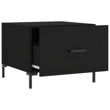 vidaXL 2 Stück Couchtische, Schwarz, 50x50x40 Cm, Holzwerkstoff - Black - View 7
