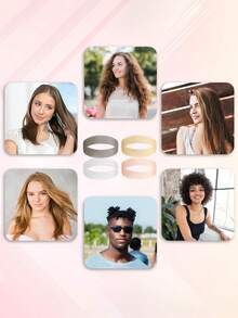 Banda de agarre de silicona para pelucas, diademas de agarre para pelucas para mujeres, diadema elástica ajustable antideslizante para sujetar pelucas de colores múltiples sin costuras para mujeres y hombres